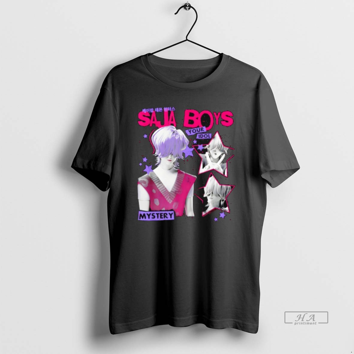 Trendy Halloween Saja Boys Your Idol Mystery Tee Shirt