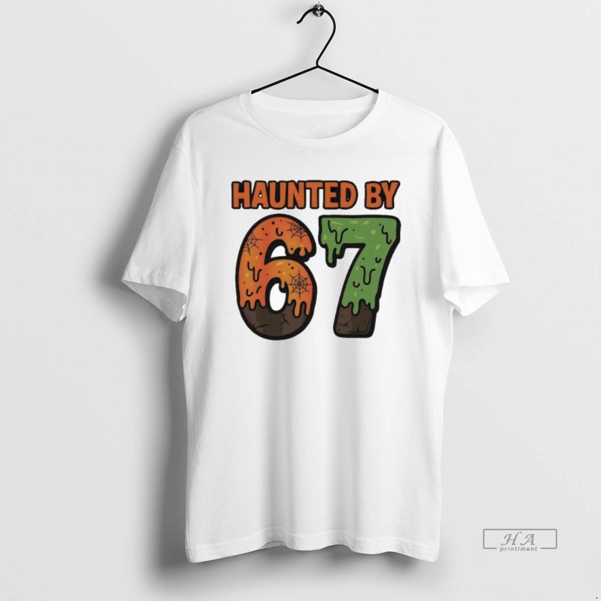 Trendy Haunted By 67 Halloween Meme Tee Shirt
