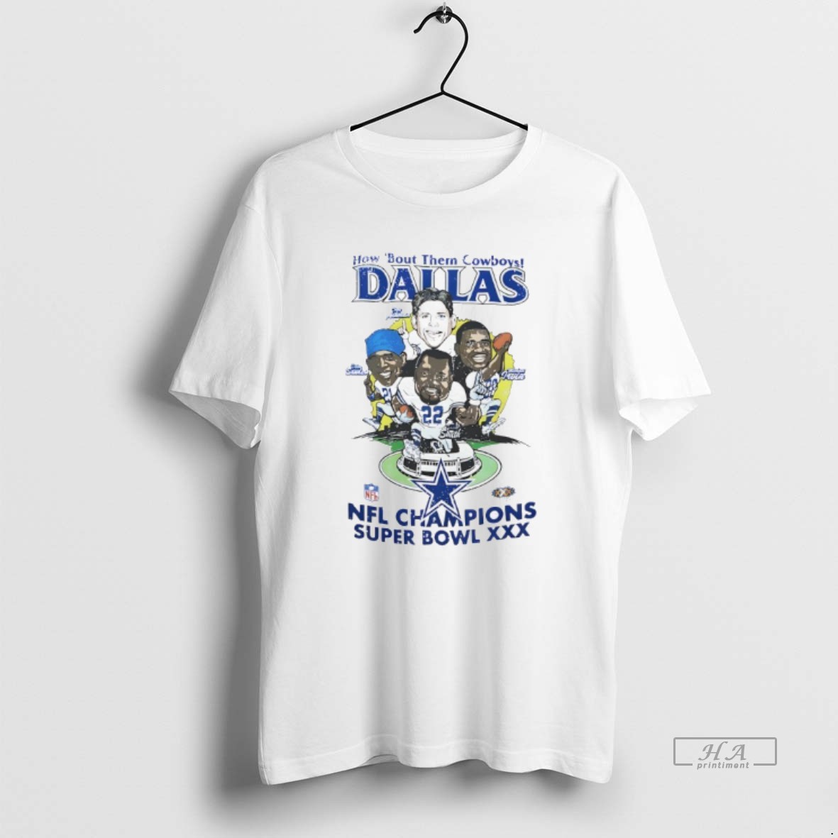 Trendy How Bout Them Cowboys Dallas Nfl Champions Super Bowl Xxx Tee Shirt