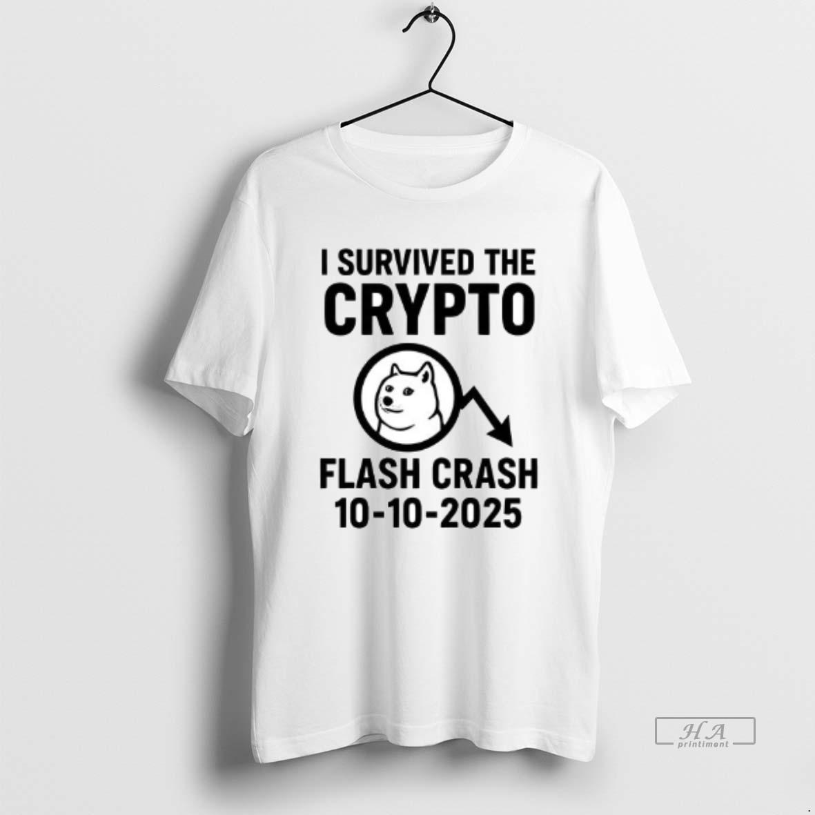 Trendy I Survived The Crypto Flash Crash 2025 Ceramic Ceramic And Classic Dad Cap Tee Shirt