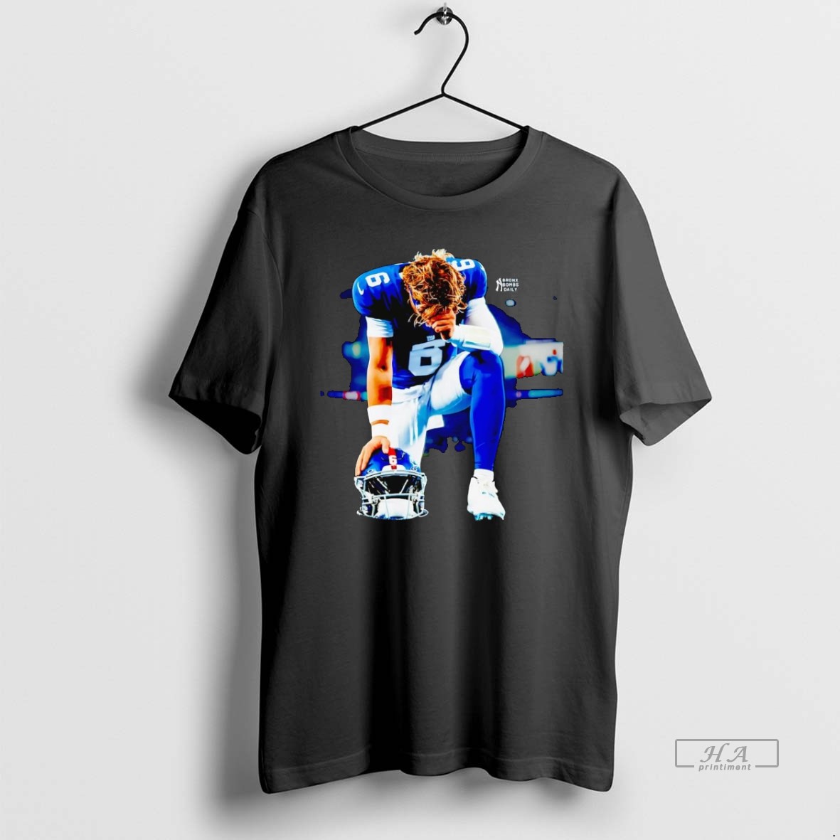 Trendy In Jaxson Dart We Trust Ny Giants Helmet Tee Shirt