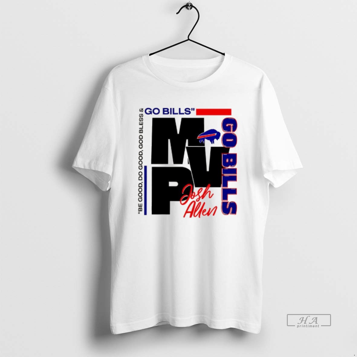 Trendy Josh Allen Buffalo Bills Football Be Good Do Good God Bless Mvp Tee Shirt