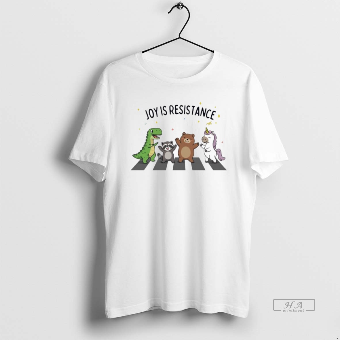 Trendy Joy Is Resistance Portland Frogs Animals Tee Shirt