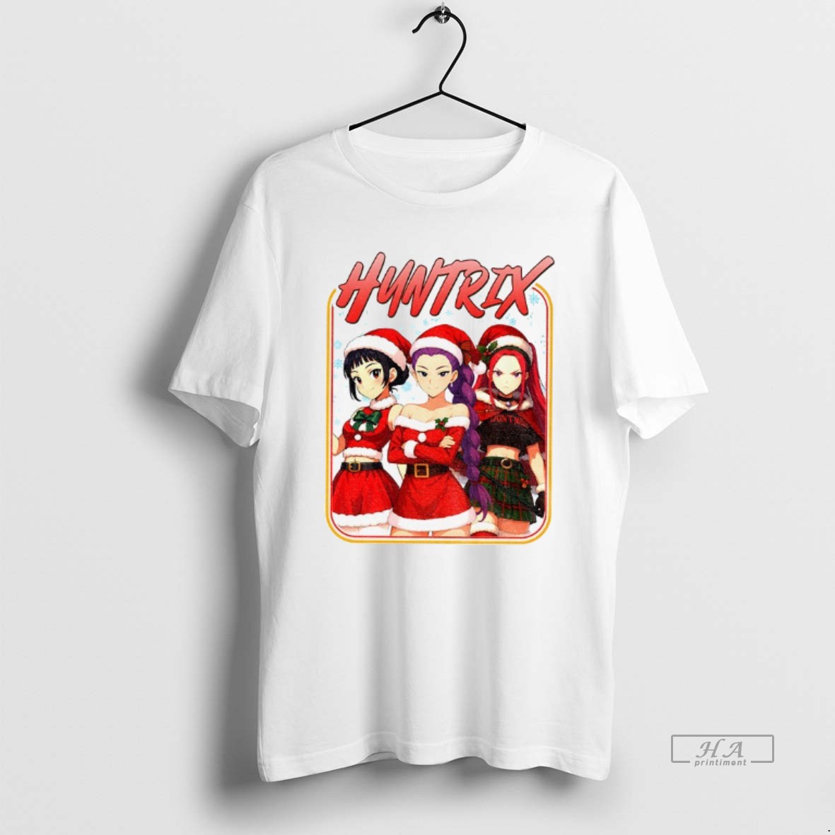 Trendy Kpop Demon Hunter Saja Girls Christmas Huntrix 2025 Tee Shirt