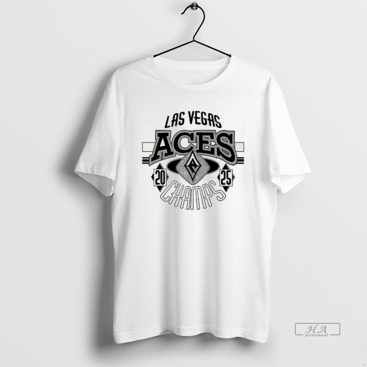 Trendy Las Vegas Aces Wnba 2025 Finals Champions Logo Tee Shirt