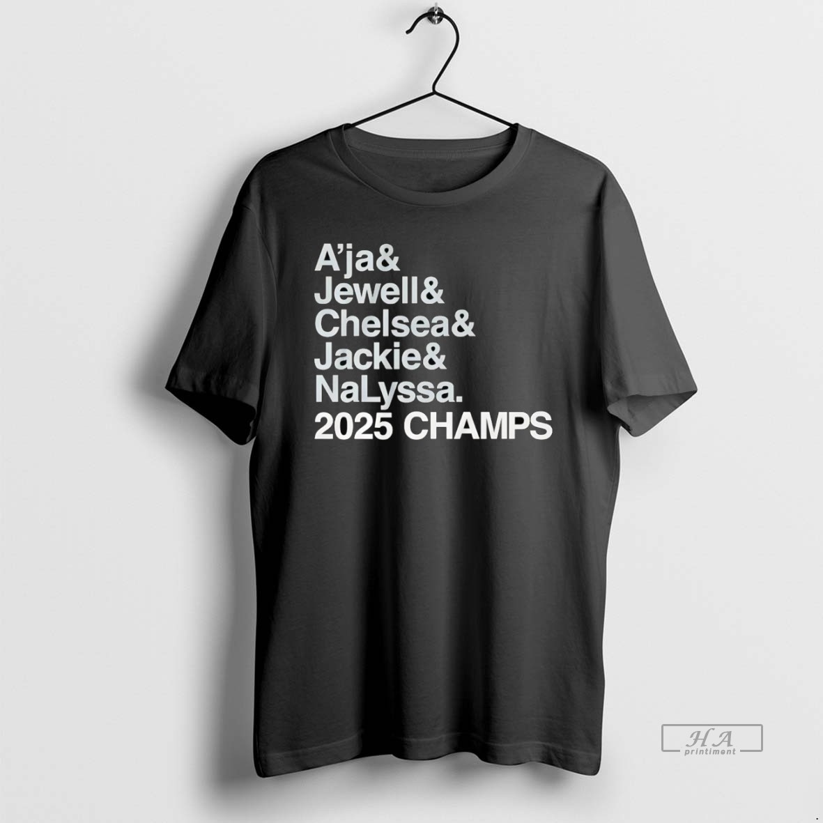 Trendy Las Vegas Aces Ampersand 2025 Champs Players Tee Shirt