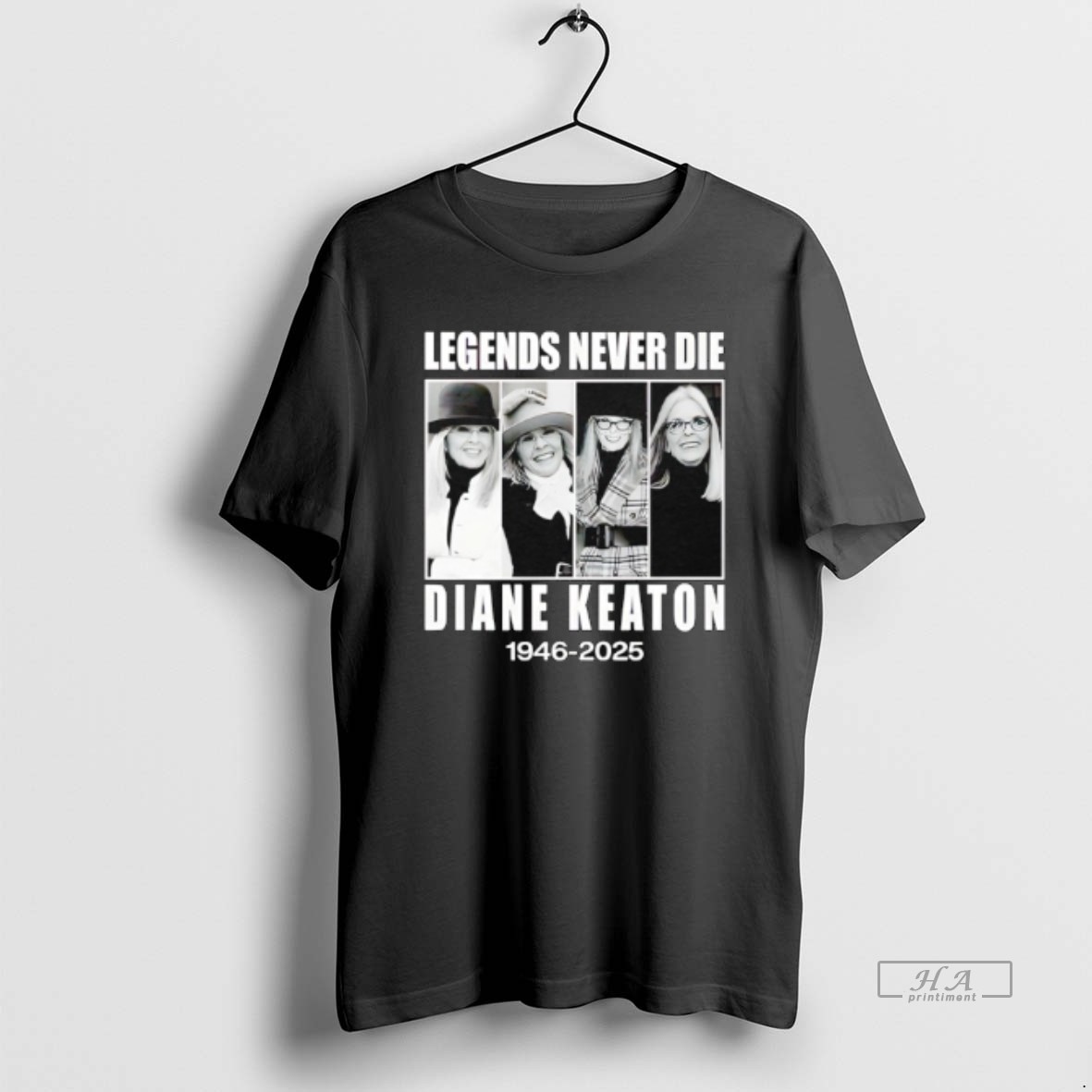 Trendy Legends Never Die Diane Keaton 1946 2025 Tee Shirt