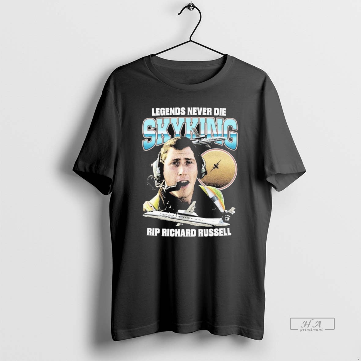 Trendy Legends Never Die Skyking Rip Richard Russell Tee Shirt
