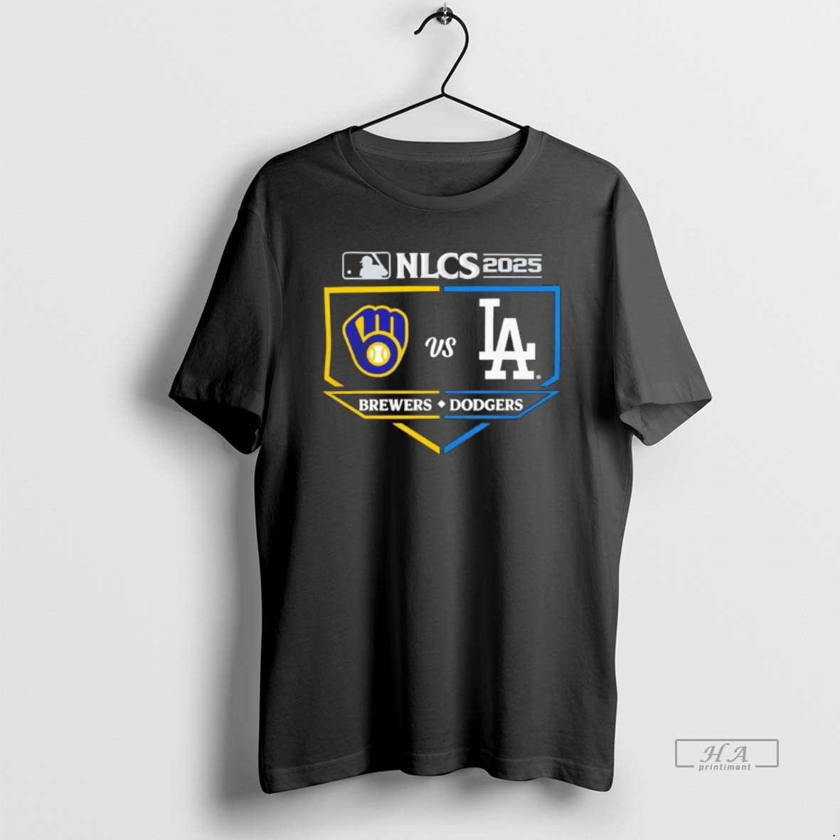 Trendy Los Angeles Dodgers Vs Milwaukee Brewers 2025 Nlcs Batters Box Tee Shirt