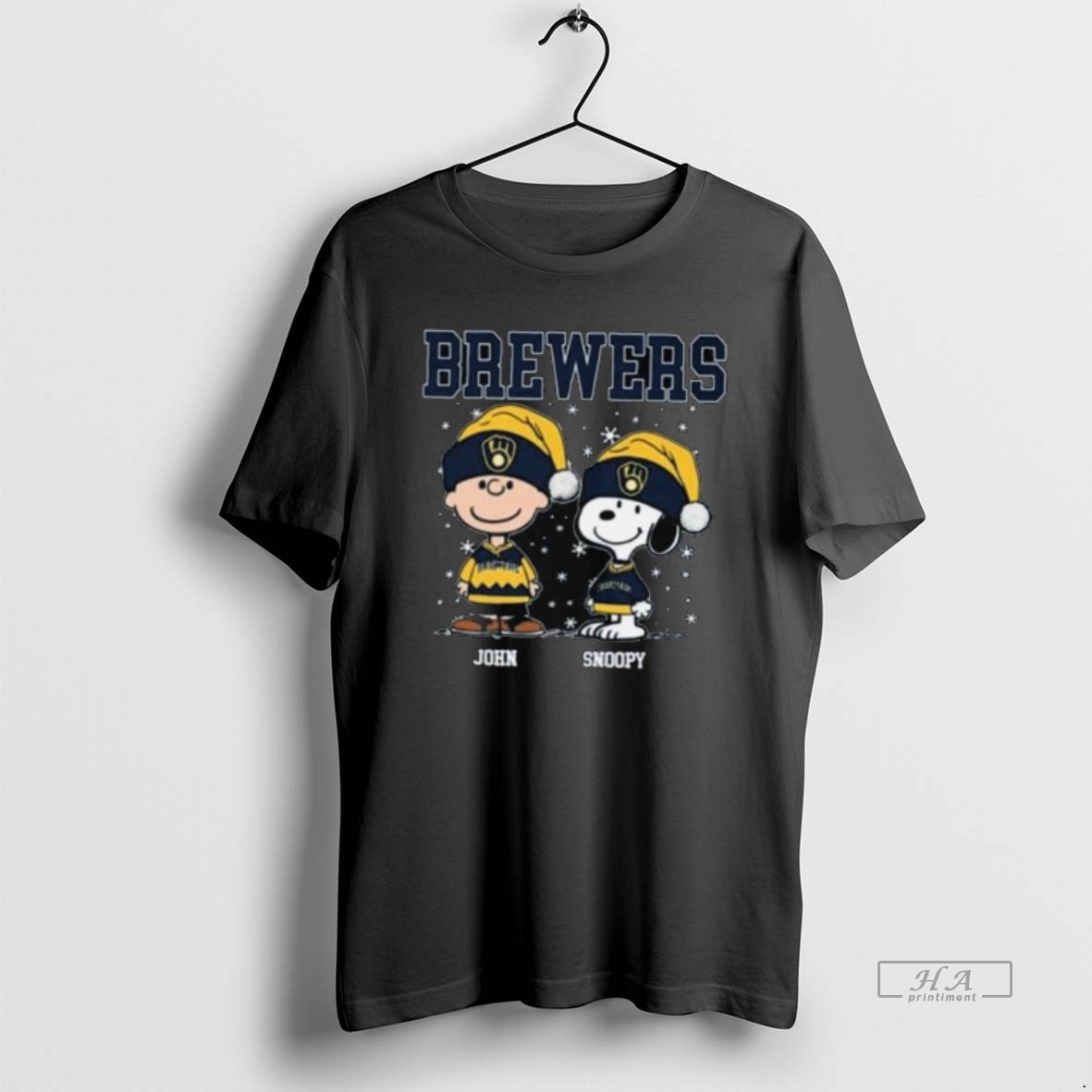 Trendy Mlb Milwaukee Brewers Holiday Baseball Snoopy Charlie Brown Christmas 2025 Long Sleve Tee Shirt