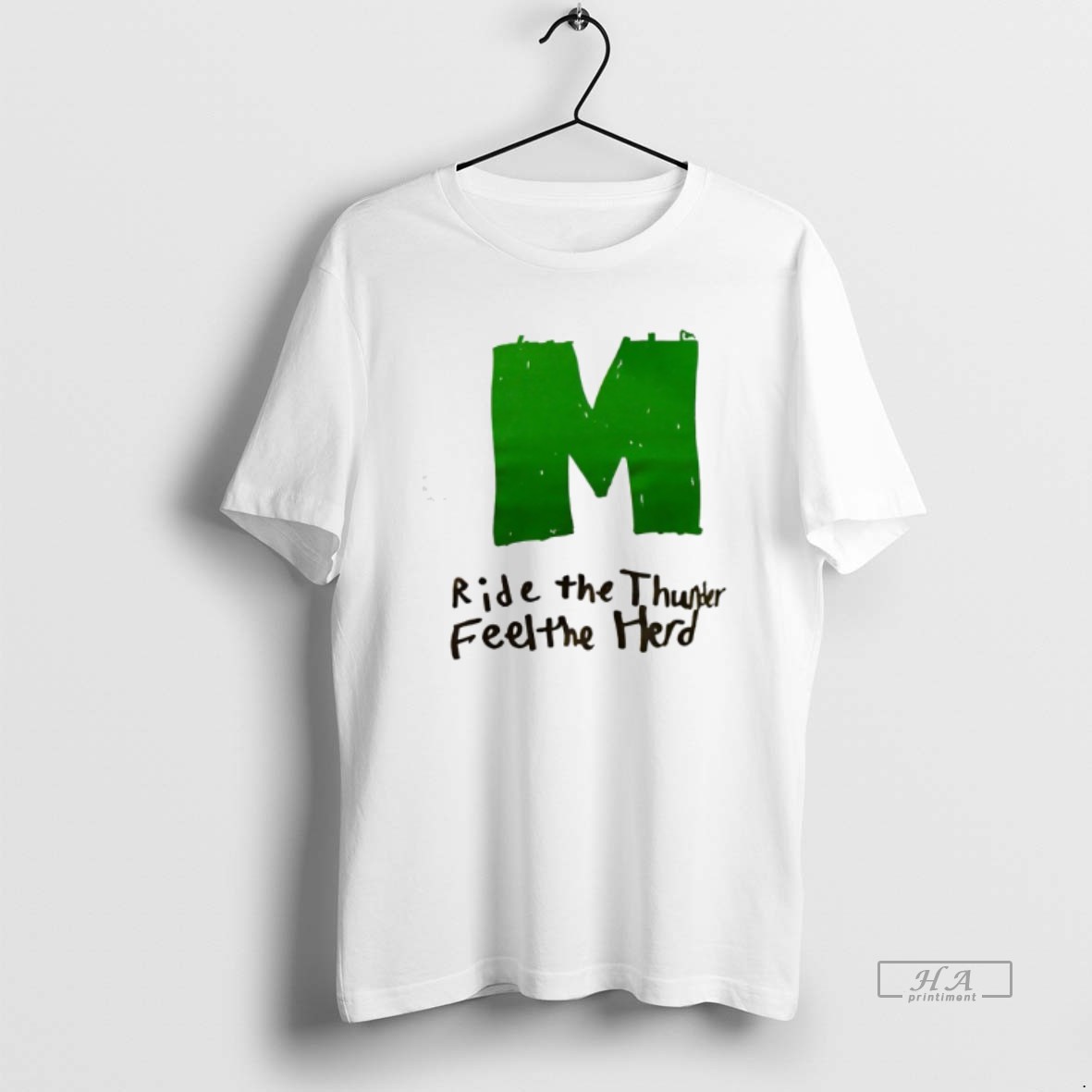 Trendy Marshall University Mens Soccer Ride The Thunder Feel The Herd Tee Shirt