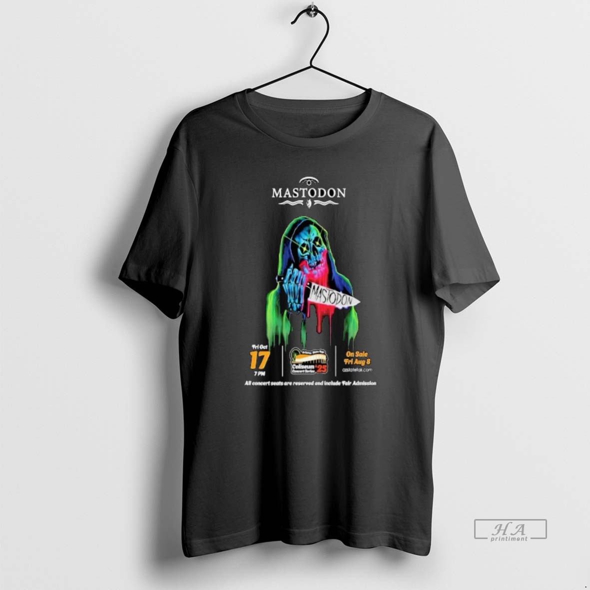 Trendy Mastodon The Arizona State Fairgrounds 2025 Tour Tee Shirt