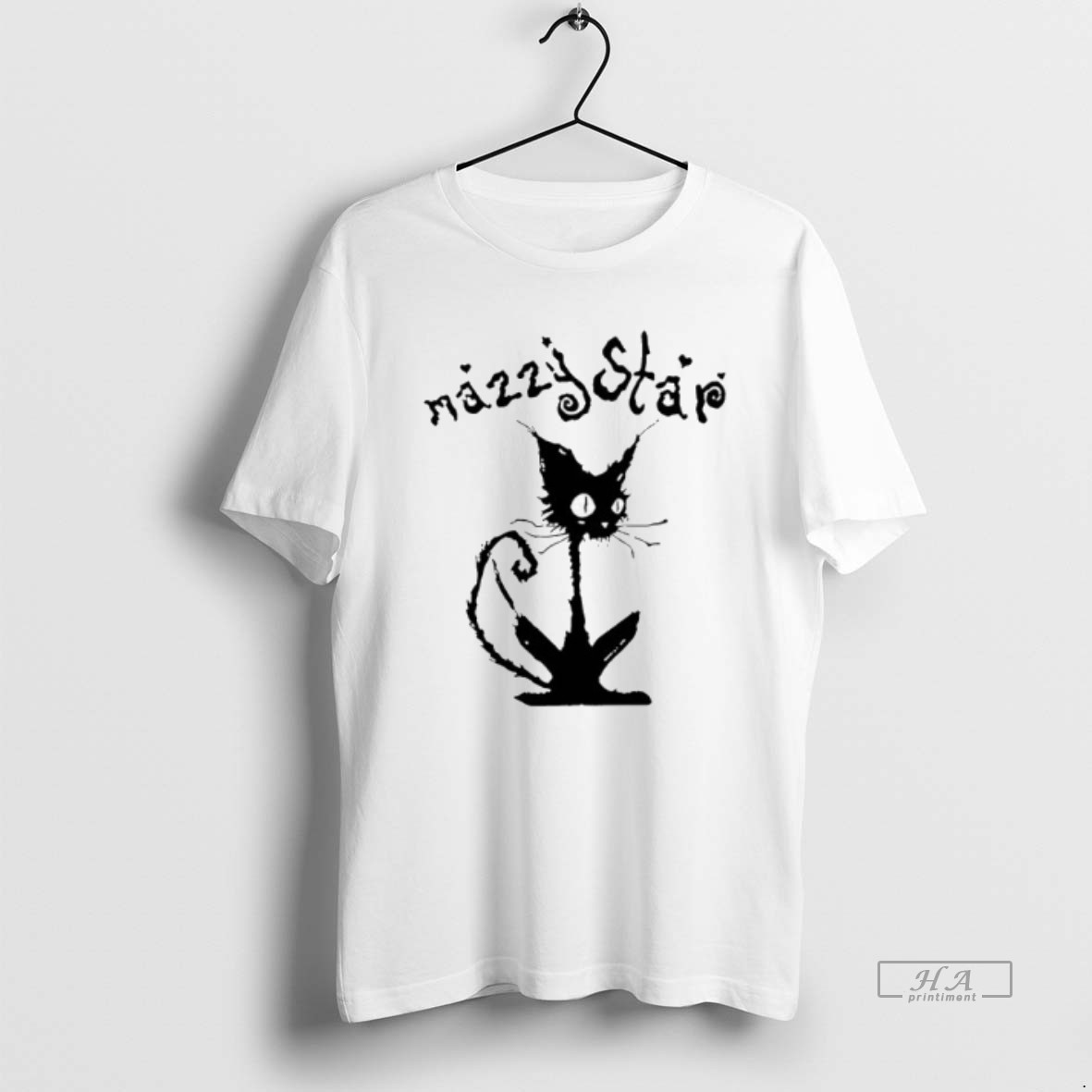 Trendy Mazzy Star Kitty Black Cat Tee Shirt