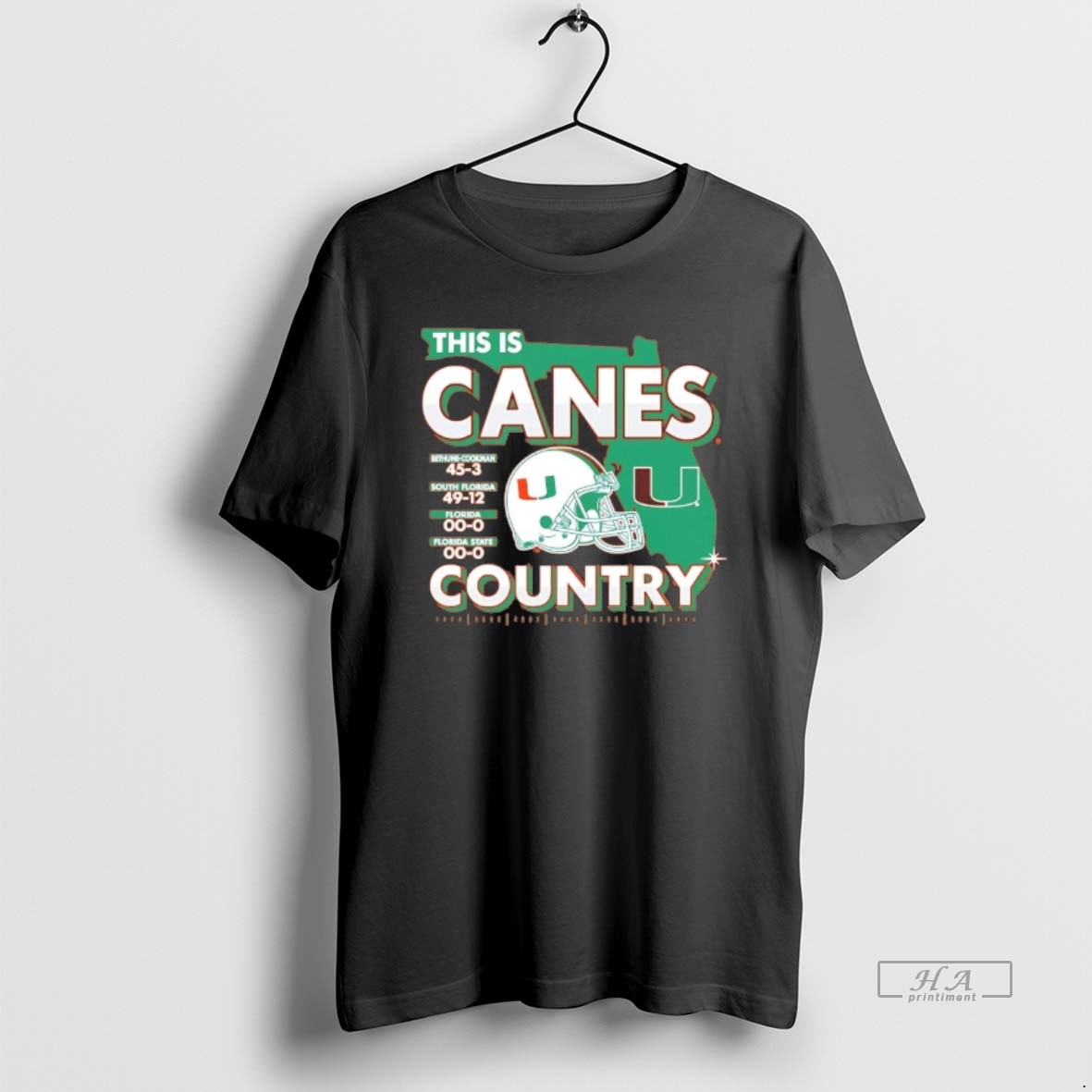Trendy Miami Hurricanes 2025 State Champs This Is Canes Country Tee Shirt