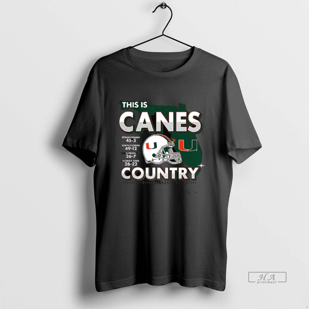 Trendy Miami Hurricanes This Canes Country 2025 State Champs Tee Shirt