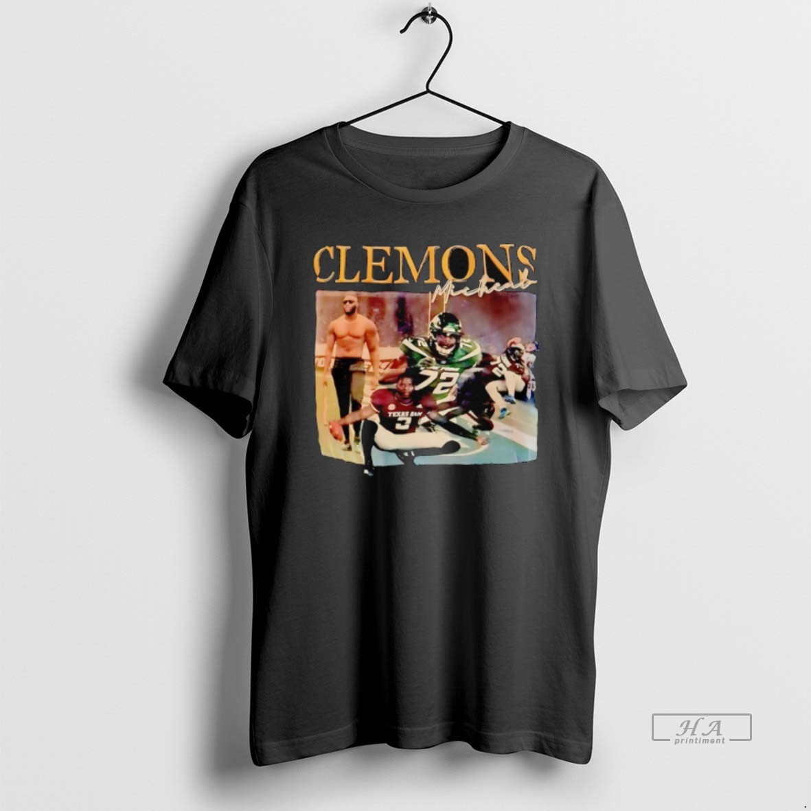Trendy Michael Clemons New York Jets Football Vintage Tee Shirt