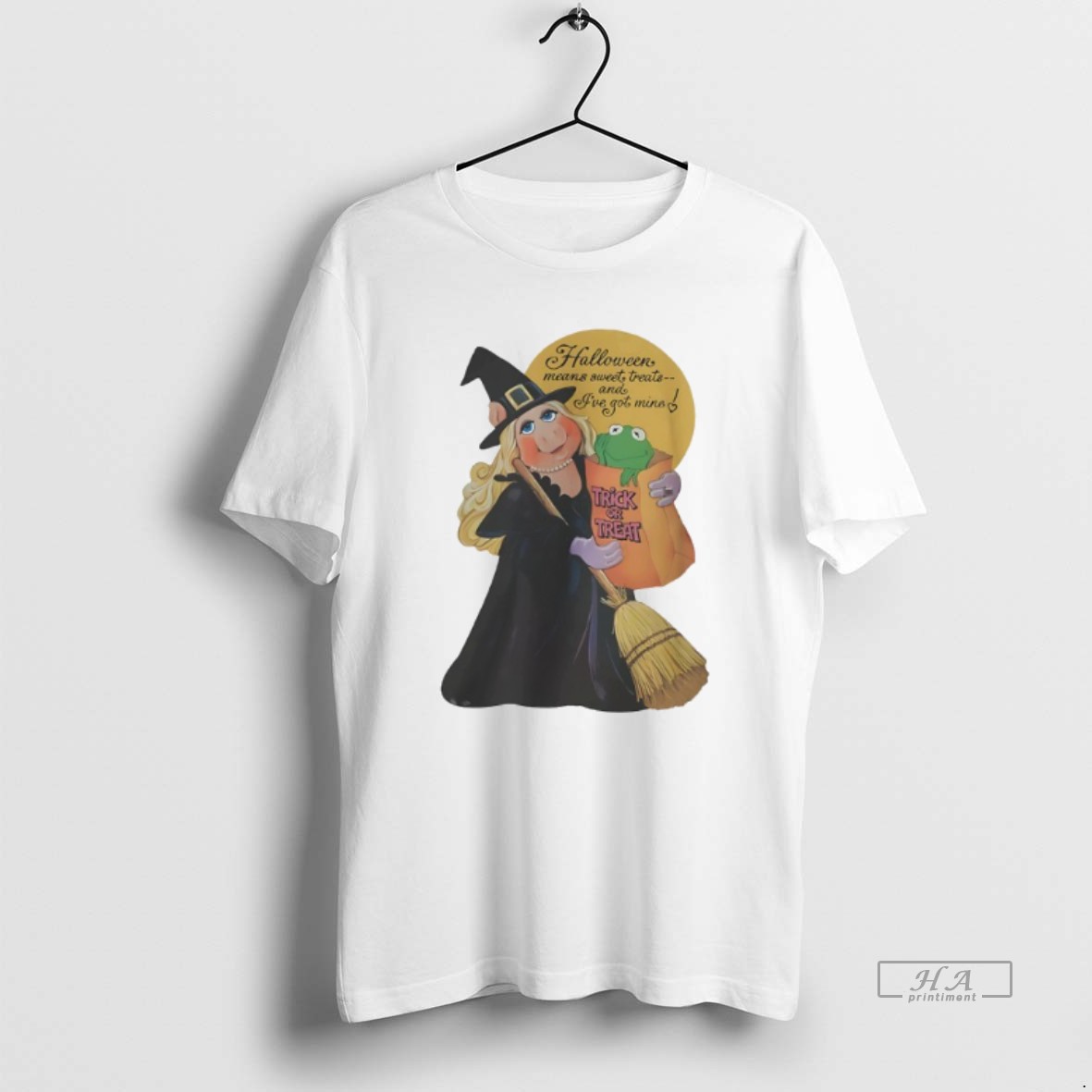 Trendy Miss Piggy Witch Halloween Sweet Treats And Ive Got Mine Tee Shirt