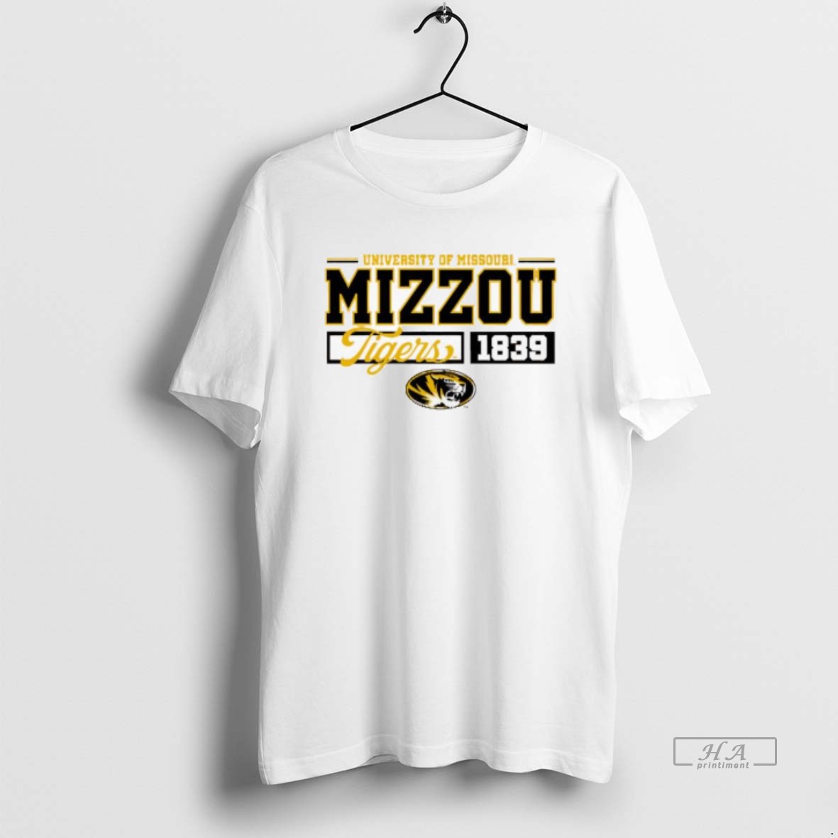 Trendy Mizzou Tigers Bella Relaxed Athletic Script Est Tee Shirt