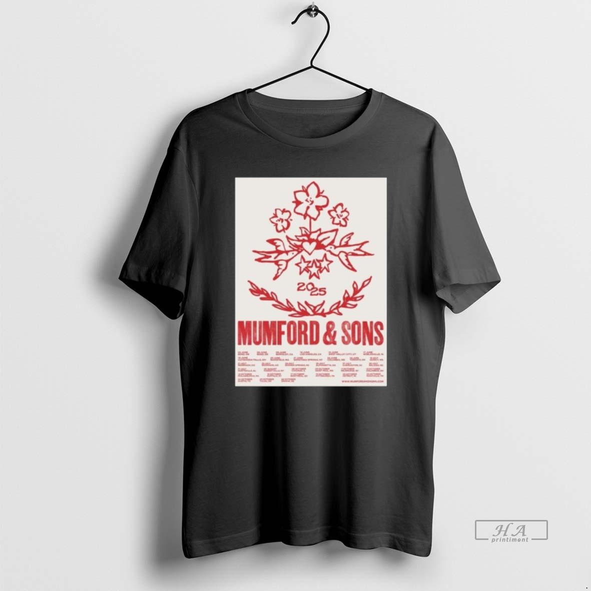 Trendy Mumford And Sons Rushmere North America Tour 2025 Schedule Dates Long Sleve Tee Shirt