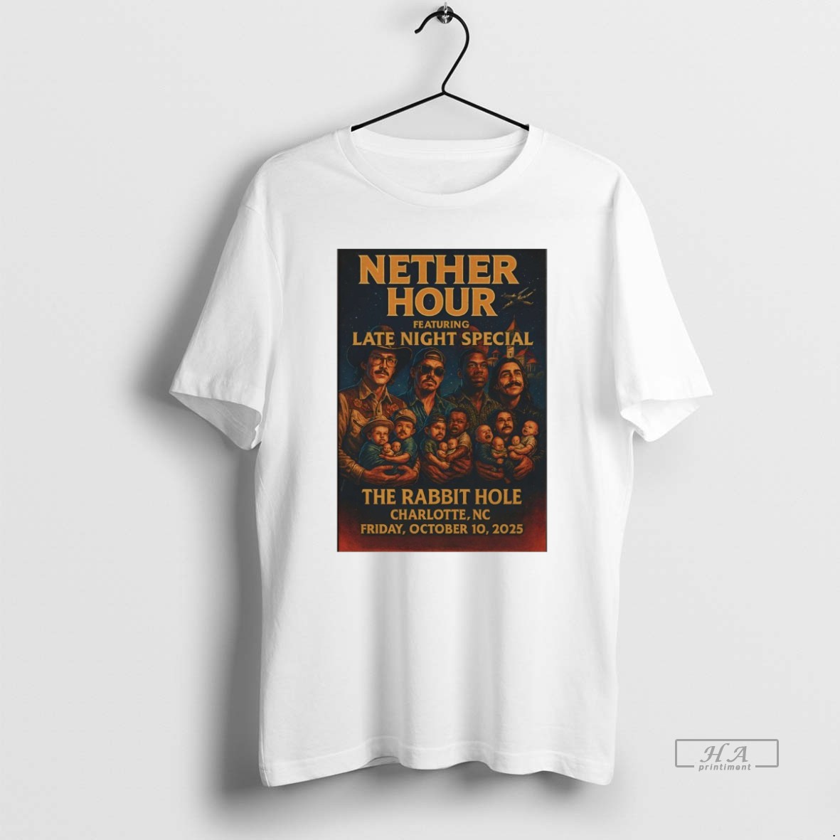 Trendy Nether Hour The Rabbit Hole Charlotte Nc October 10 2025 Tee Shirt