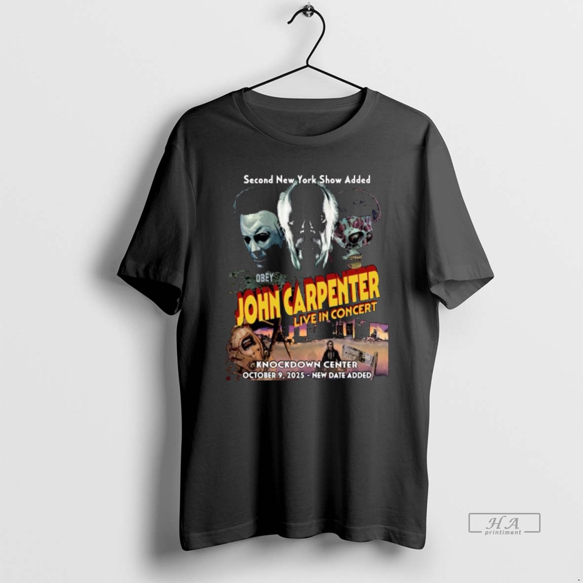 Trendy Obey John Carpenter Live In Concert New York Ny 2025 Long Sleve Tee Shirt