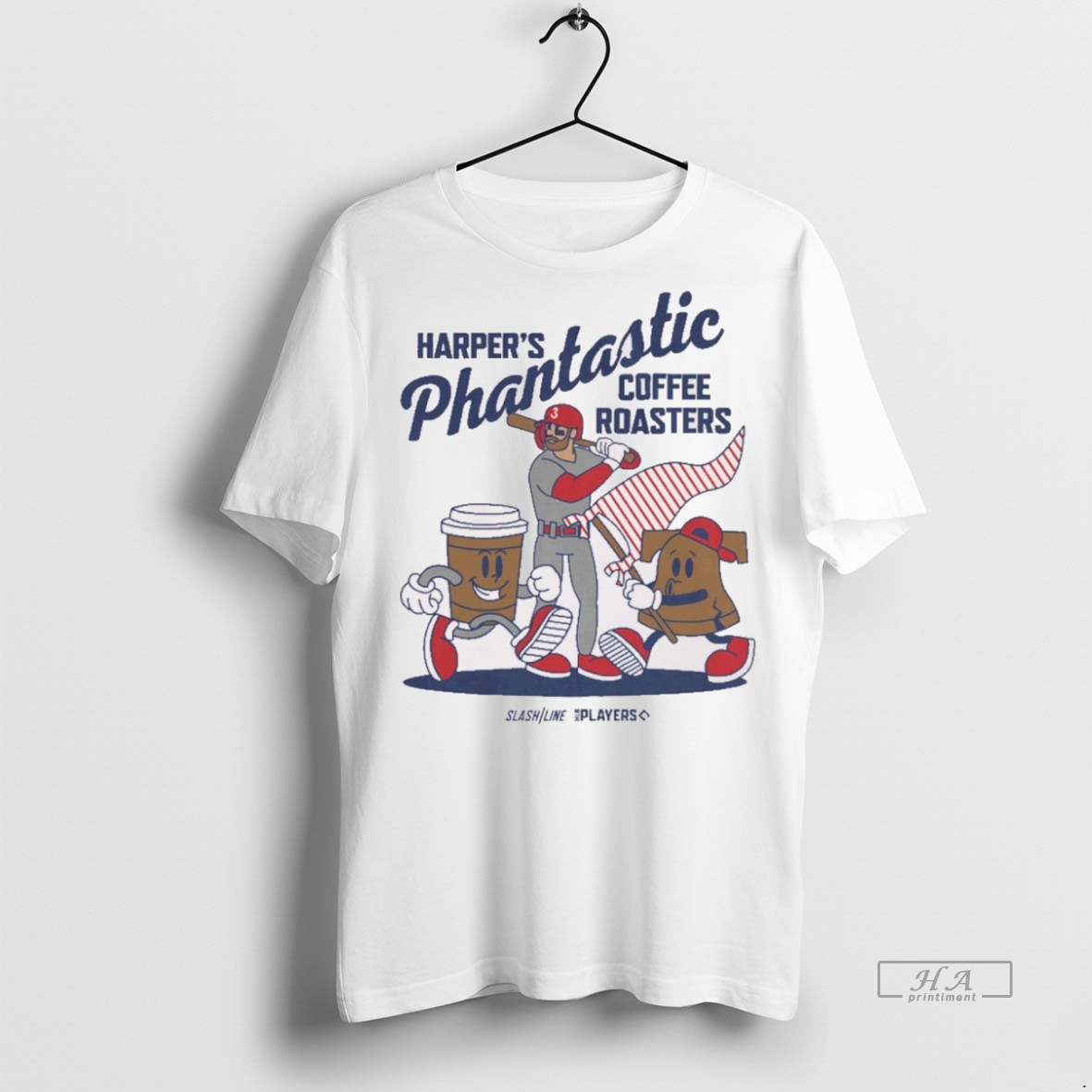 Trendy Official Bryce Harper Harpers Phantastic Coffee Roasters Philadelphia Phillies Mlb Slash Line Signature Tee Sweater Hoodie
