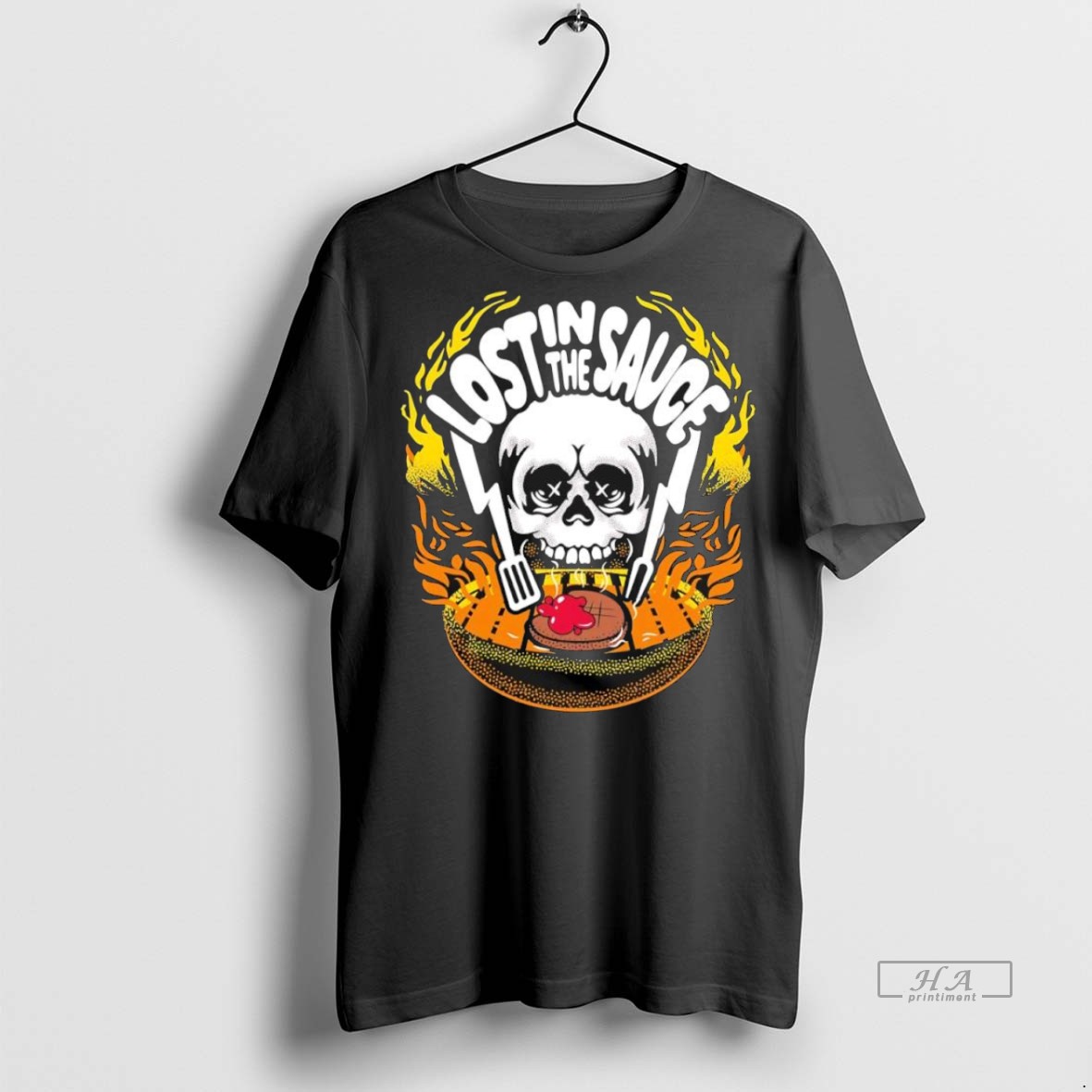Trendy Official Lost In The Sauce Skull Tee Sweater Hoodie