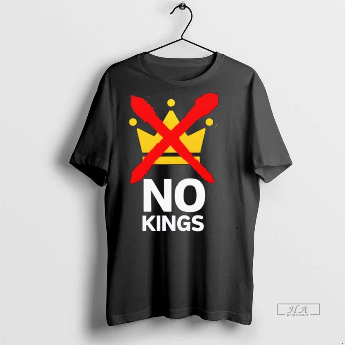 Trendy Official No Kings Protest Anti Trump Resistance Tee Sweater Hoodie