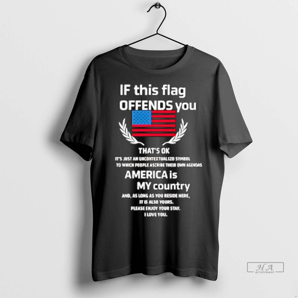 Trendy Officials If This Flag Offends You America Is My Country Shirt Sweater
