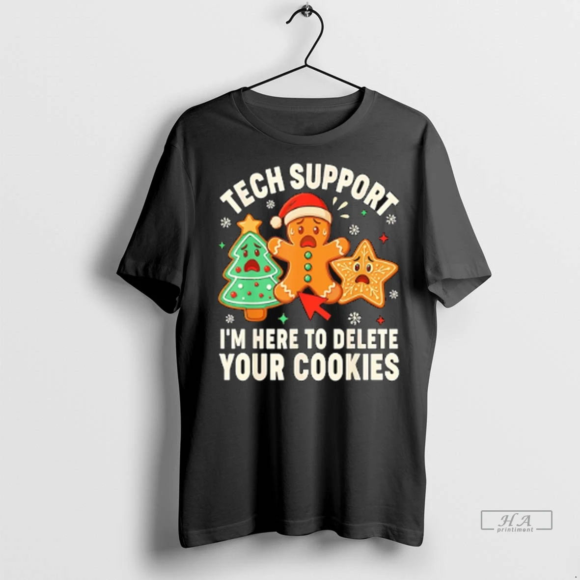 Trendy Officials Tech Support Im Here To Delete Your Cookies Christmas Shirt Sweater