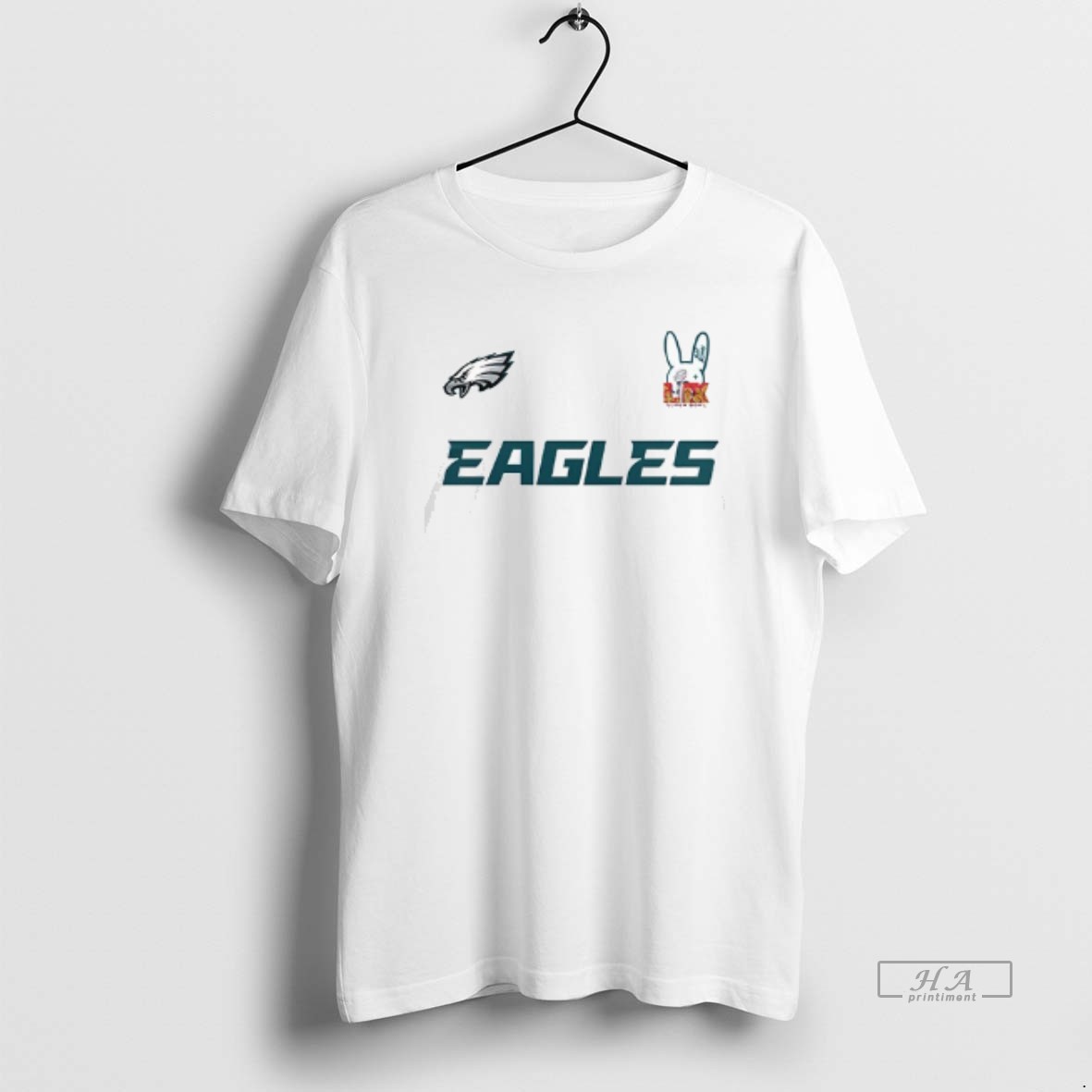 Trendy Philadelphia Eagles Badbunny 2025 The Halftime Show Tee Shirt