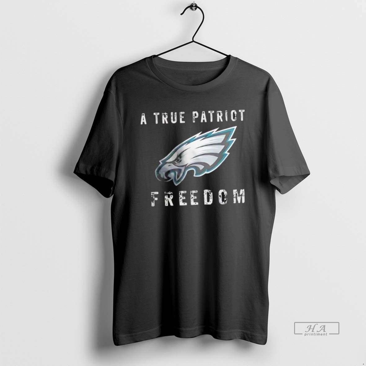 Trendy Philadelphia Eagles Football A True Patriot Freedom Tee Shirt