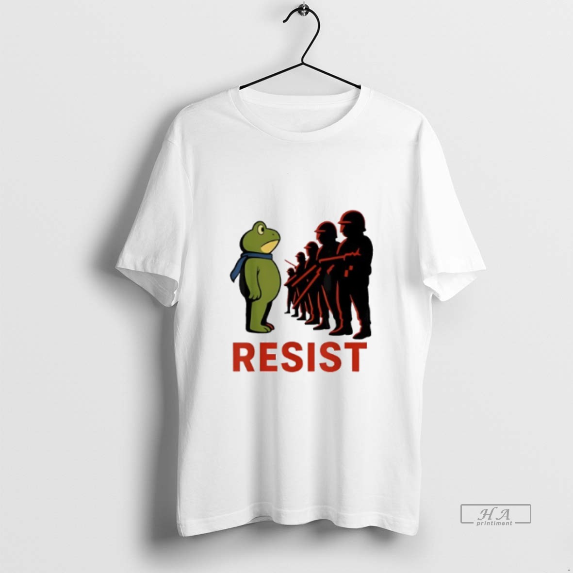 Trendy Portland 2025 Resist Portland Frog Protest Retro Tee Shirt