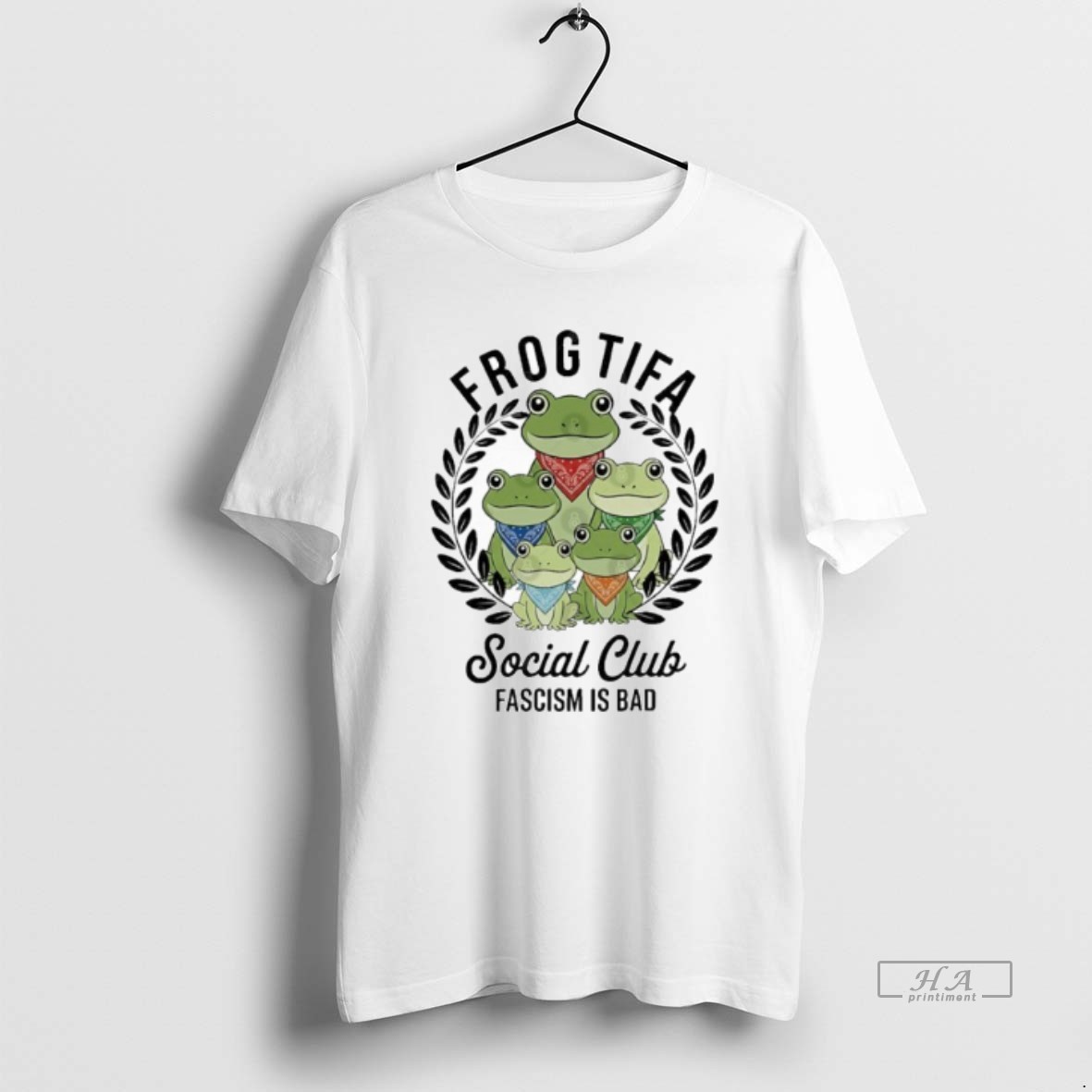 Trendy Portland Frog Frogtifa Social Club Tee Shirt