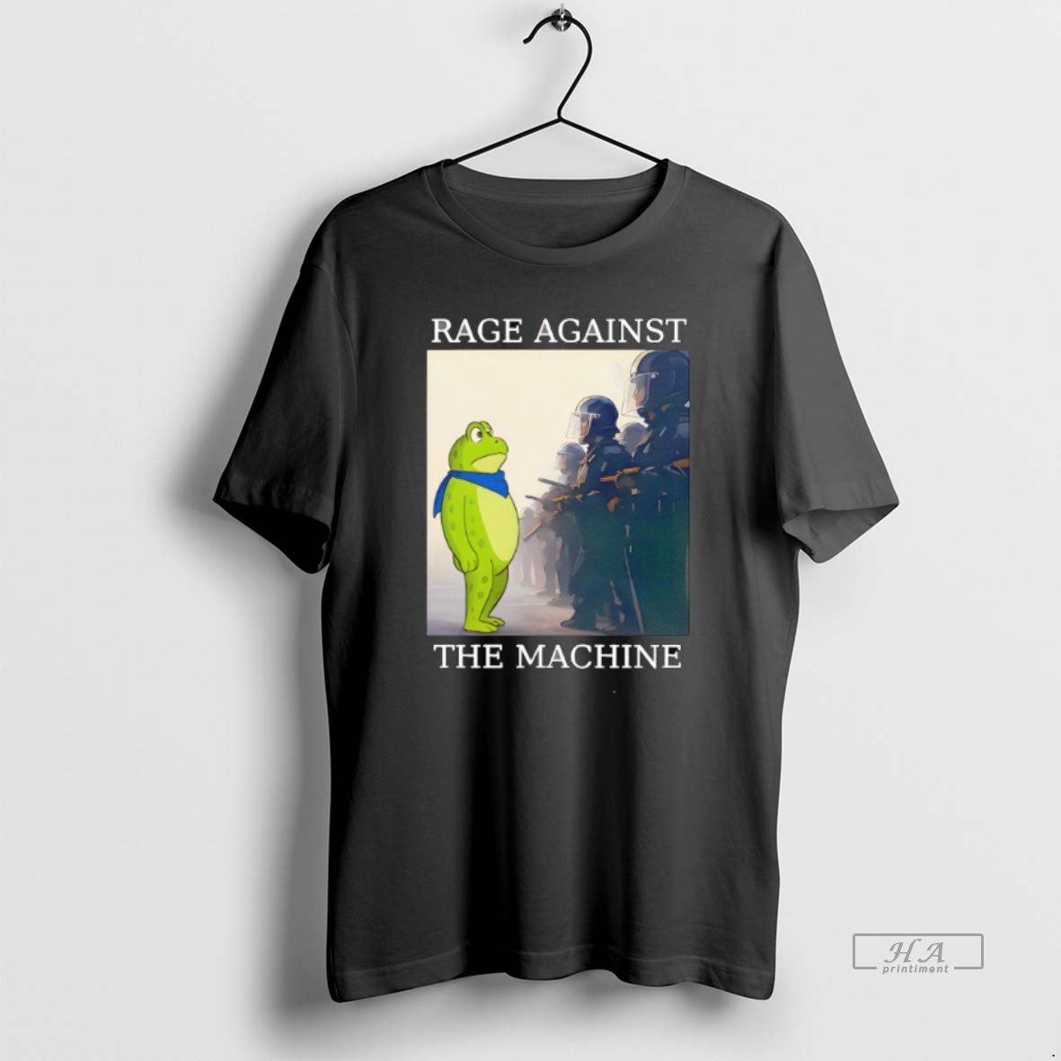 Trendy Portland Frog Rage Against The Machine Tee Shirt