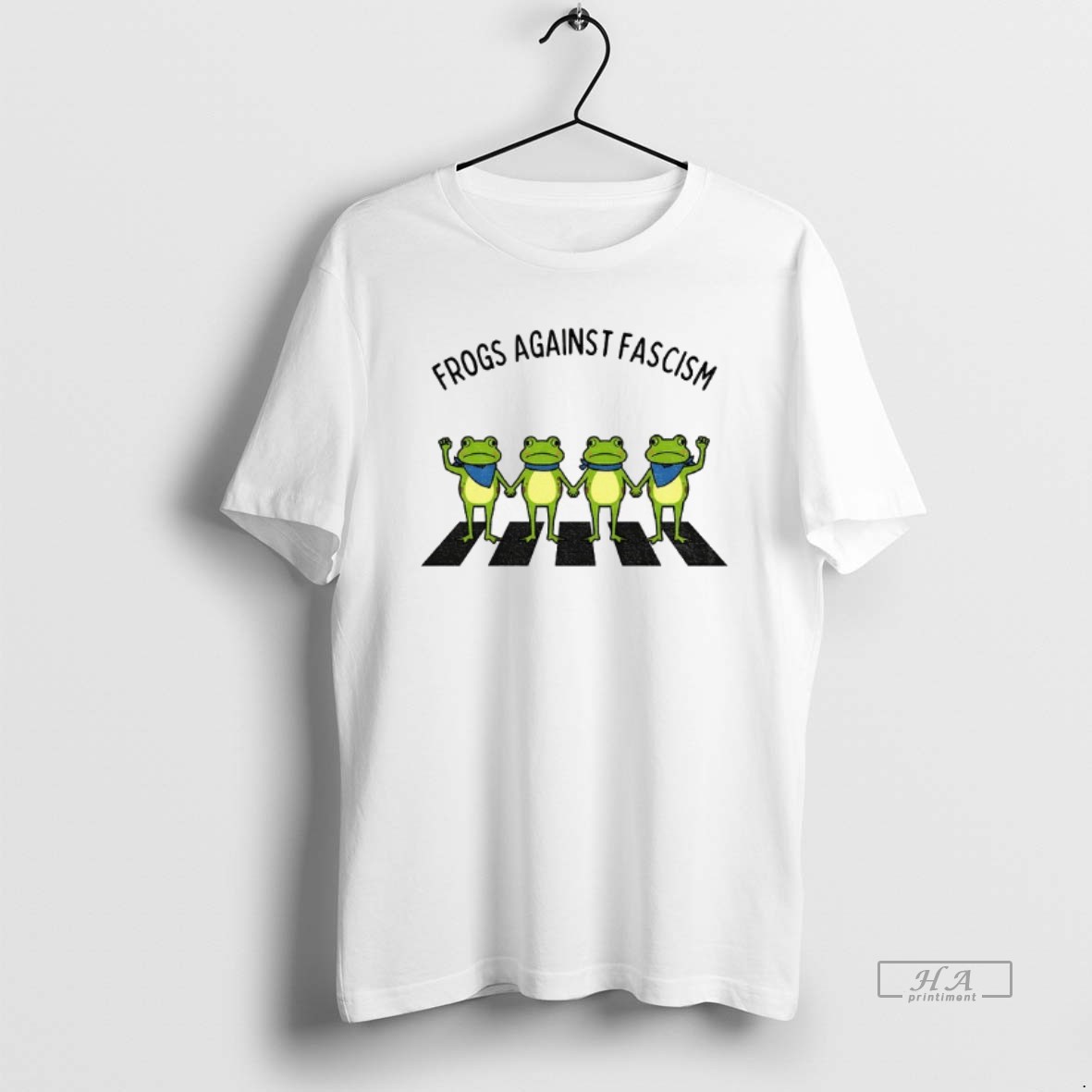 Trendy Portland Frogs Against Fascism Abolish Ice Abbey Road Tee Shirt