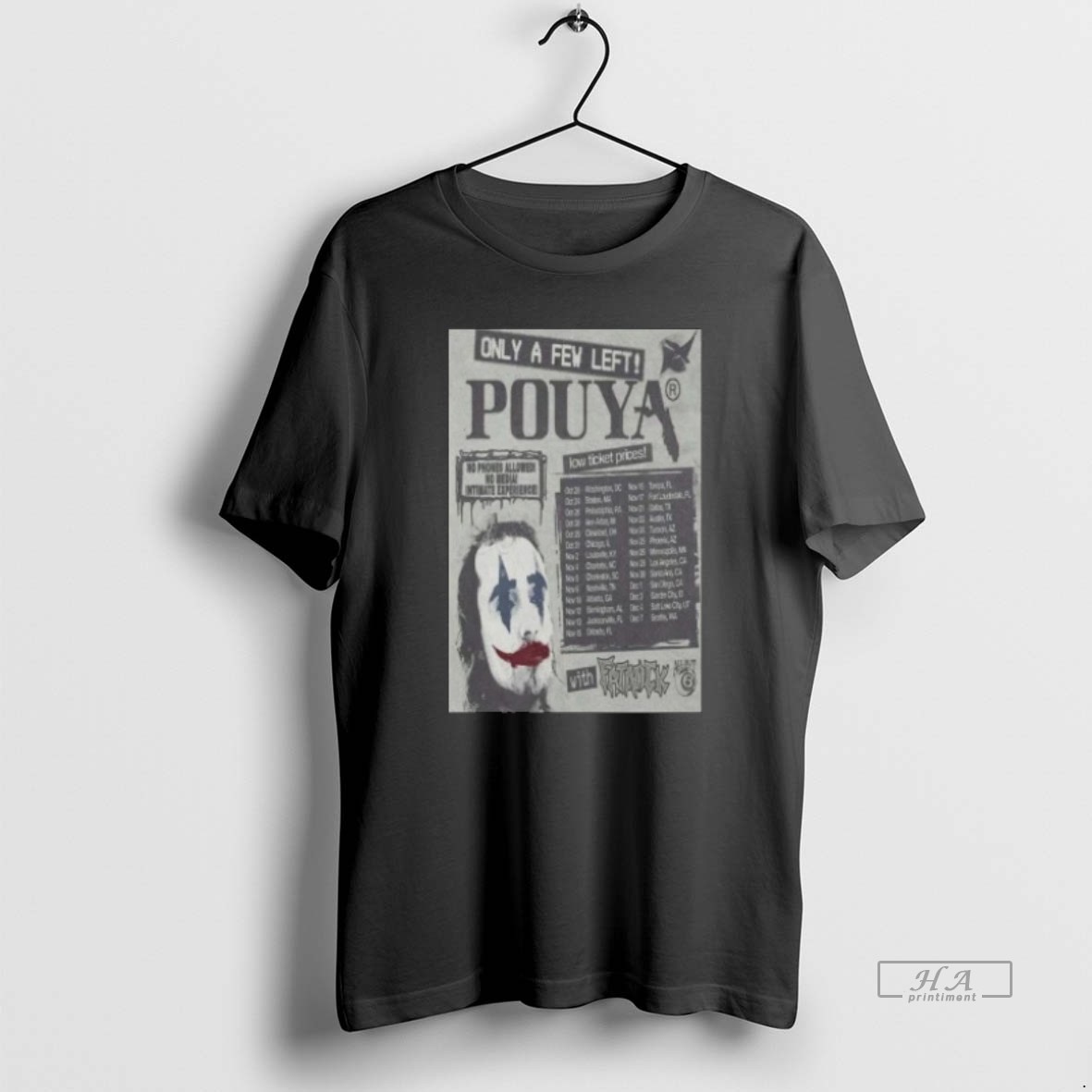 Trendy Pouya Only A Few Left 2025 Tour Tee Shirt
