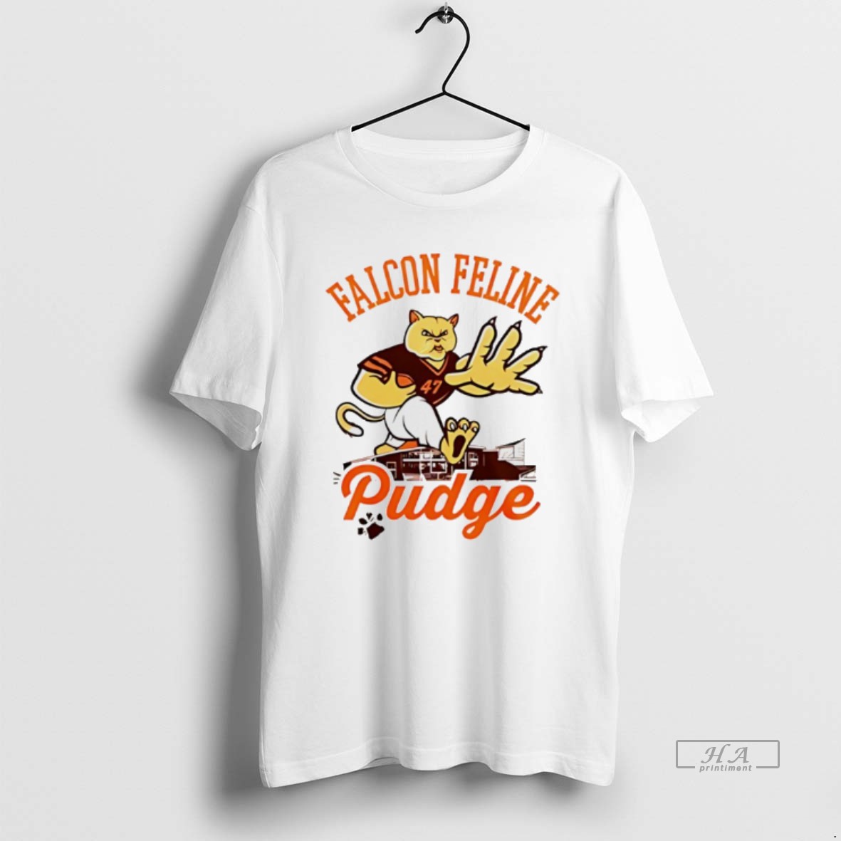 Trendy Pudge The Cat Bgsu Football 2025 Mascot Tee Shirt