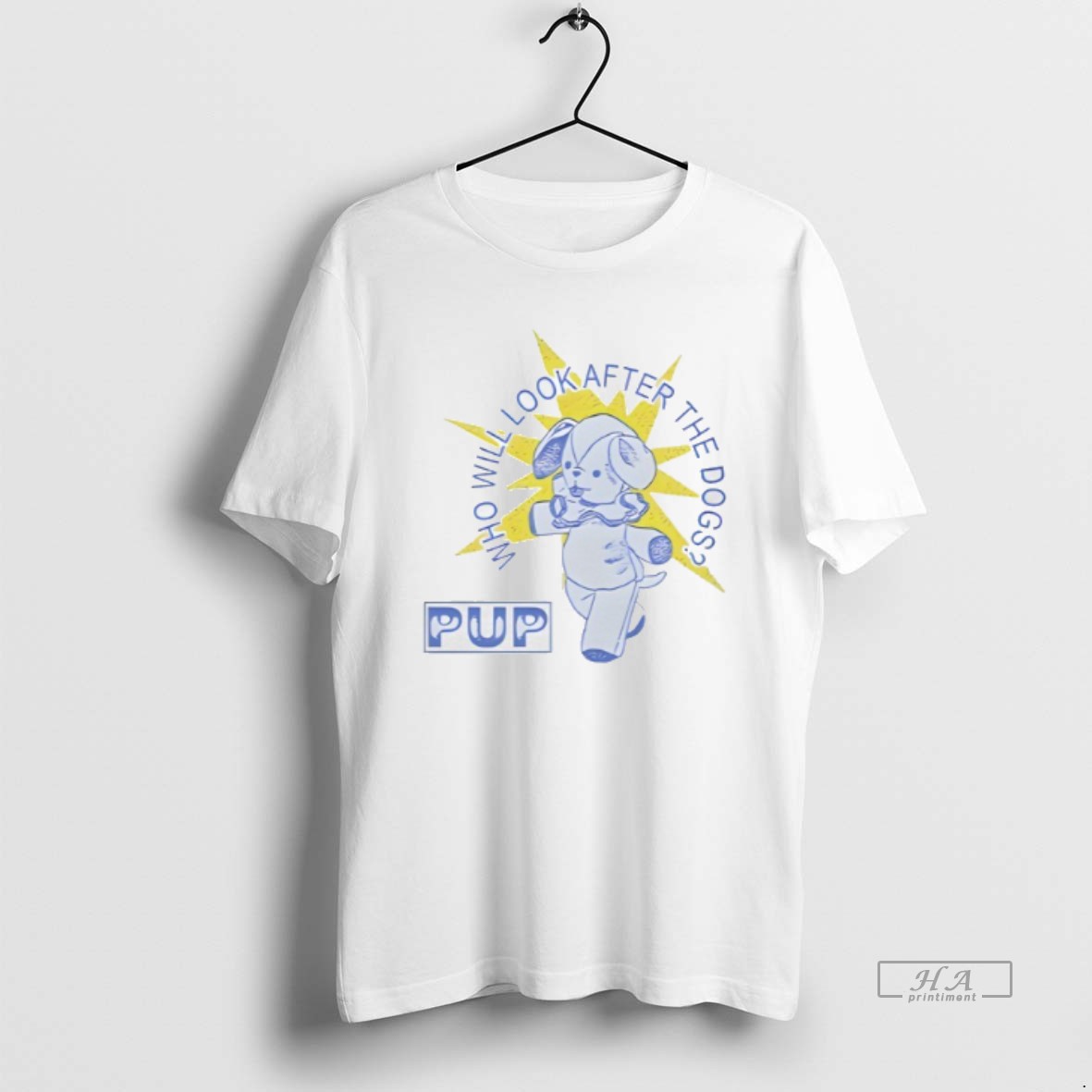 Trendy Pup The Band Dog Star Who Will Look After The Dogs Tee Shirt