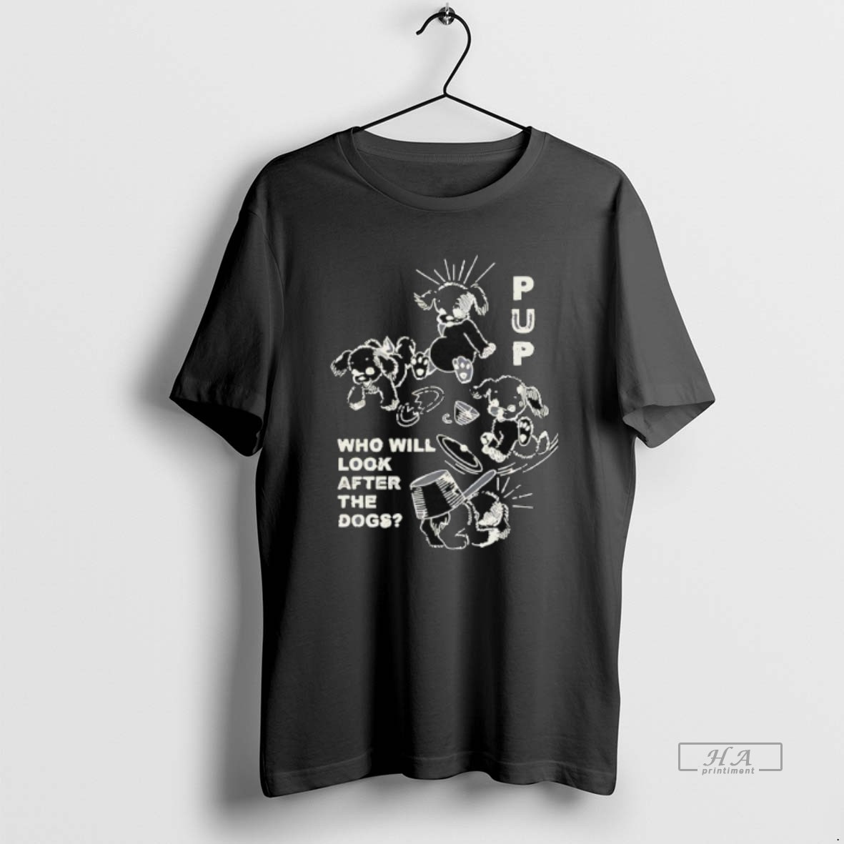 Trendy Pup The Band Furbaby Frolic Who Will Look After The Dogs Tee Shirt