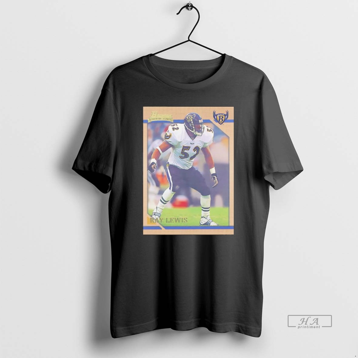 Trendy Ray Lewis Trading Card Baltimore Ravens Tee Shirt