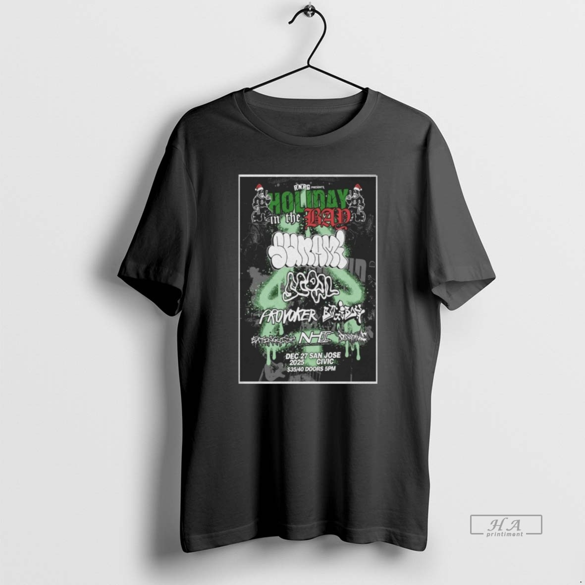 Trendy Scowl And Tsunami December 27 2025 San Jose Civic San Jose Ca Tee Shirt