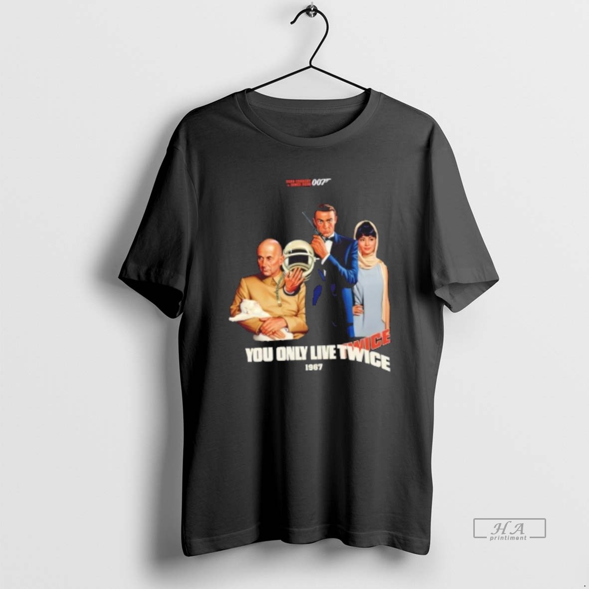 Trendy Sean Connery As James Bond 007 You Only Live Twice 1967 Tee Shirt