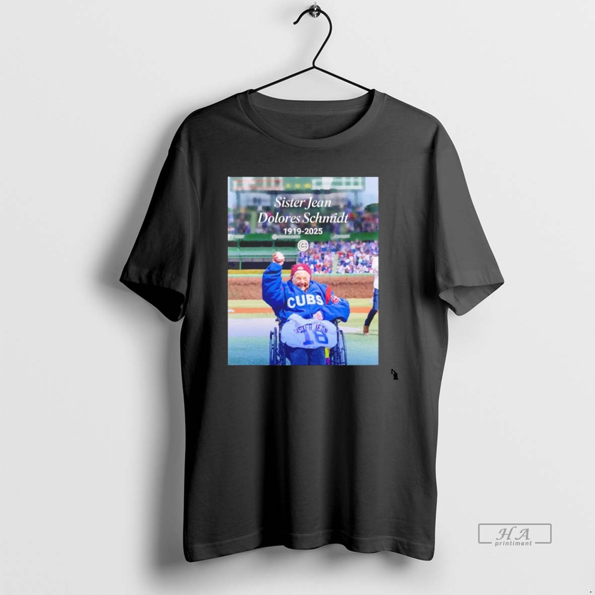 Trendy Sister Jean Dolores Schmidt Chicago Cubs 1919 2025 Blackshirt Tee Shirt