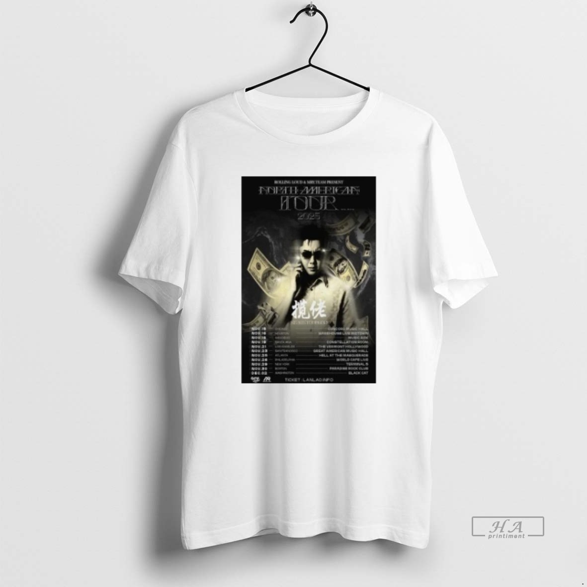 Trendy Skai Isyourgod 2025 Show Tee Shirt