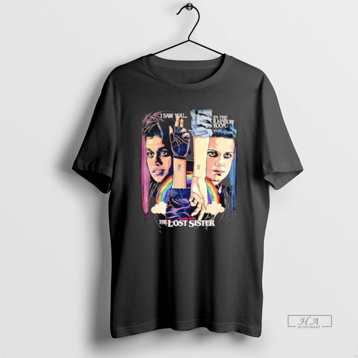 Trendy Stranger Things Season 2 X Butcher Billy The Lost Sister I Saw You In The Rainbow Room Tee Shirt