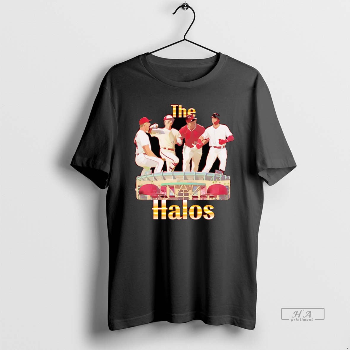 Trendy The Halos Los Angeles Baseball Tee Shirt