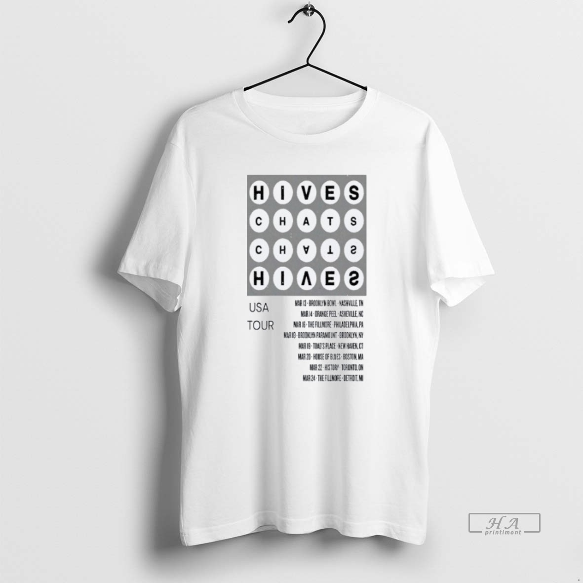 Trendy The Hives And The Chats American Tour 2026 Tee Shirt