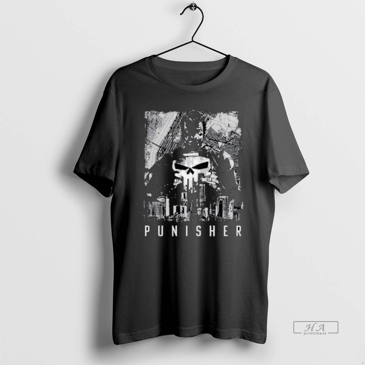 Trendy The Punisher Nyc Skyline Forge Tee Shirt