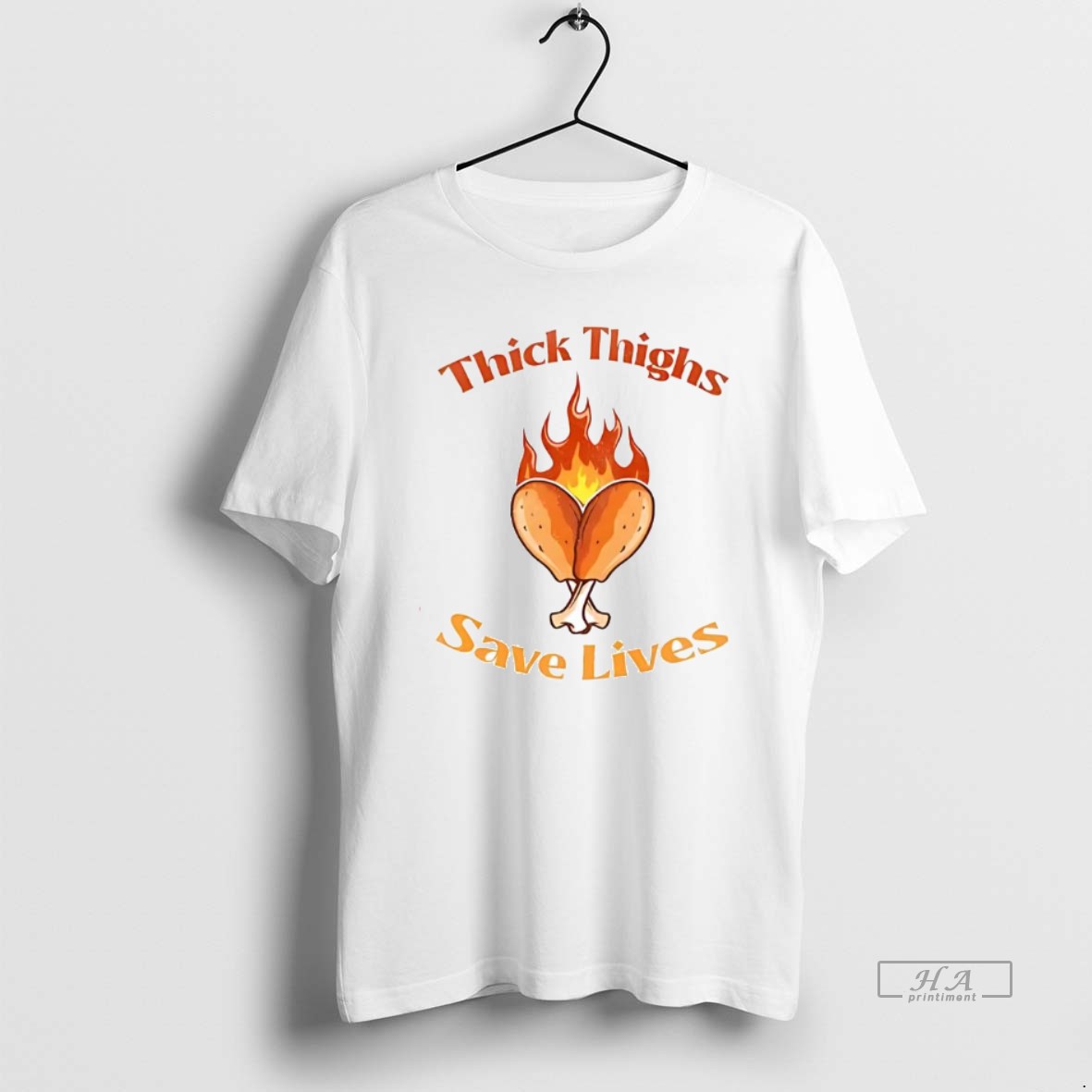 Trendy Thick Thighs Save Lives Funny Thanksgiving Tee Shirt